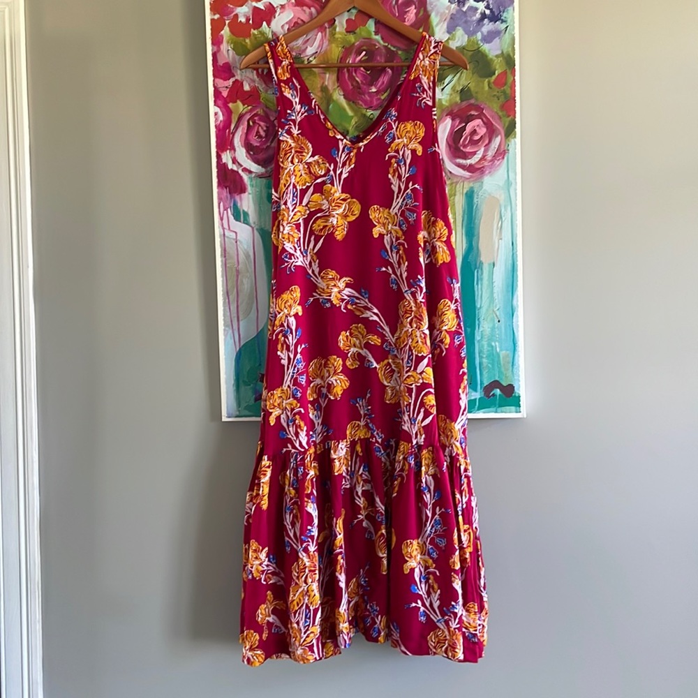 Pooridge floral v-neck dress